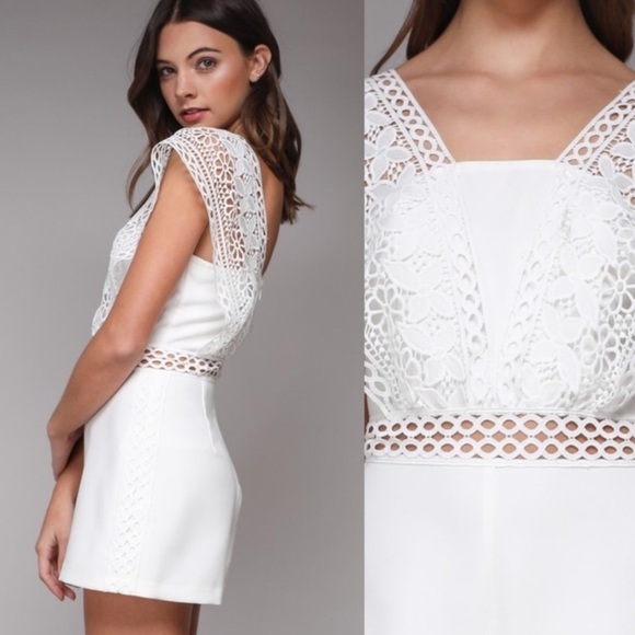 LAST ONEπ₯White eyelet romper no discounts - Picture 2 of 4